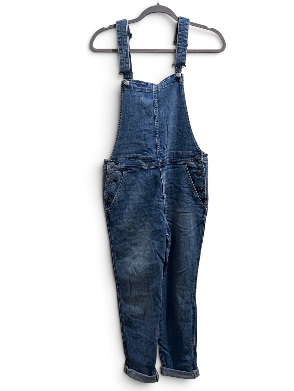 Gap Denim Overalls Women Small Jeans Medium Wash workwear